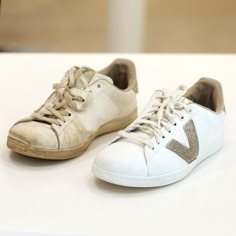 NETTOYAGE CHAUSSURE SNEACKERS NIMES CHEZ PRESSING AQUALOGIA 