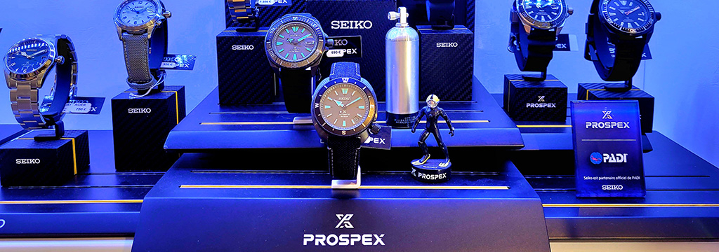 La bijouterie Thomas à Nîmes vend la montre Seiko Prospex 