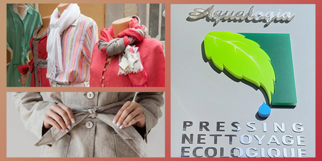 Aqualogia Nîmes, pressing écoresponsable, nettoie vos vêtements en lin en douceur.